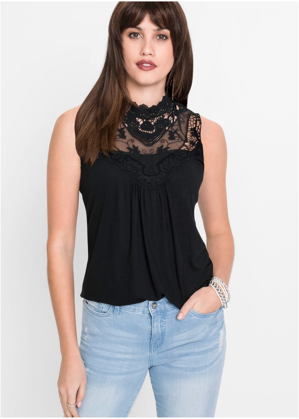 Top à dentelle