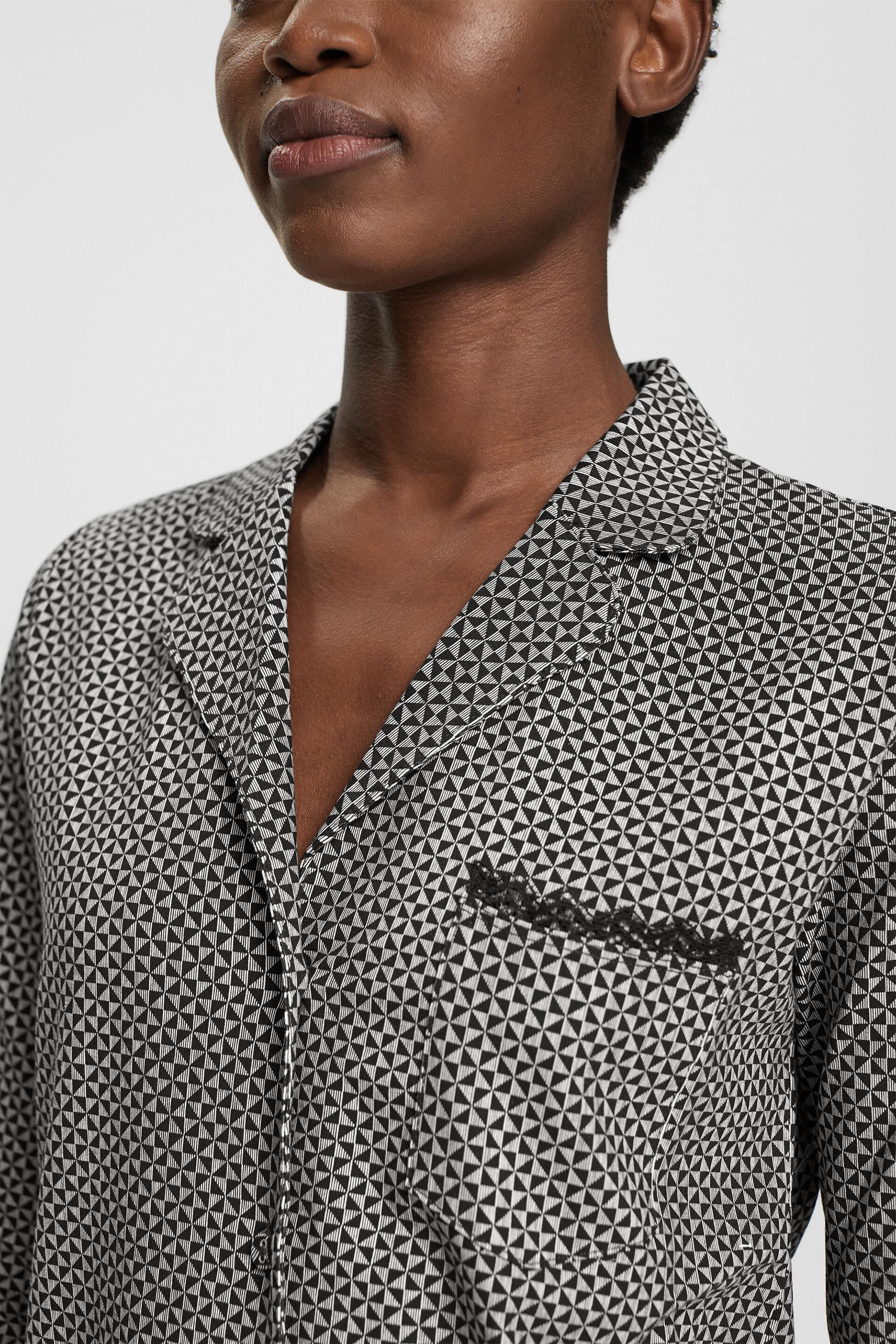 Haut de pyjama à dentelle