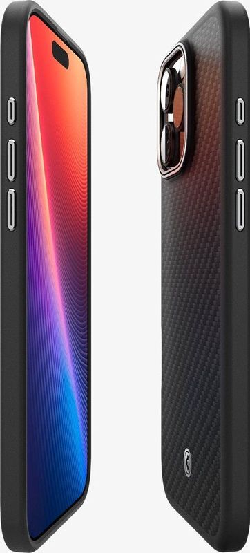 Spigen - Enzo Aramid - Hoesje - Zwart - Aramide - MagSafe