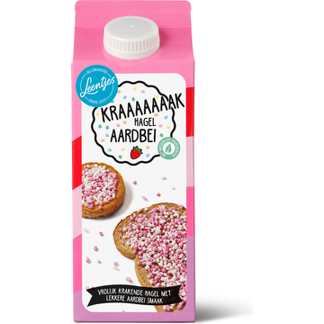 Leentjes Kraak Hagel Aardbei 200g