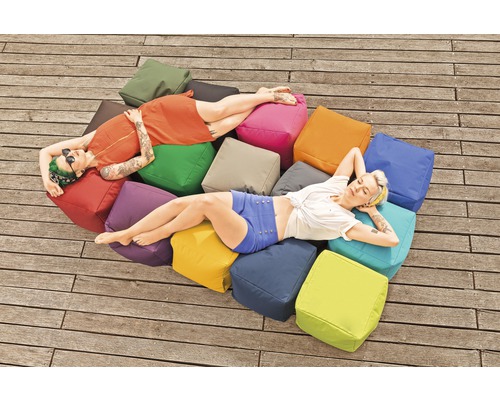 Kruk Sitting Point Cube Scuba ca. 60 liter groen 40x40x40 cm