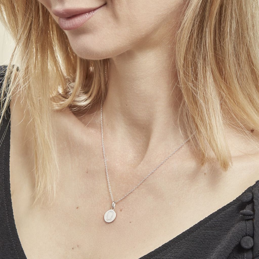Collier Argent Eugenien Oxydes De Zirconium
