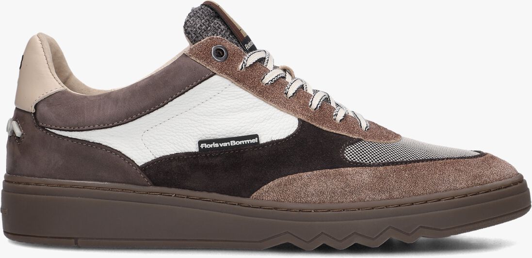 bruine floris van bommel lage sneakers sfm-10143 de kupster
