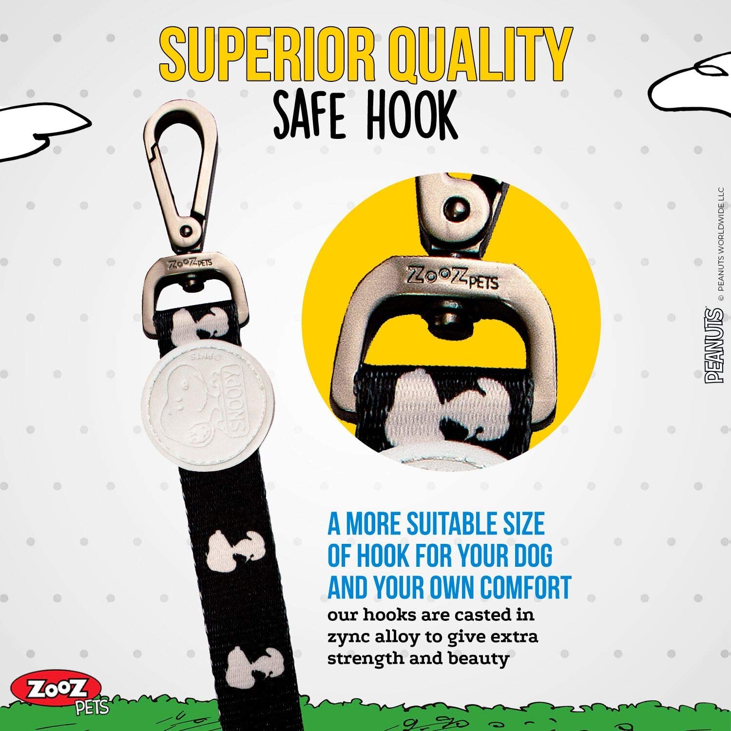 Guia para cães Zooz Pets White Shadow em poliéster