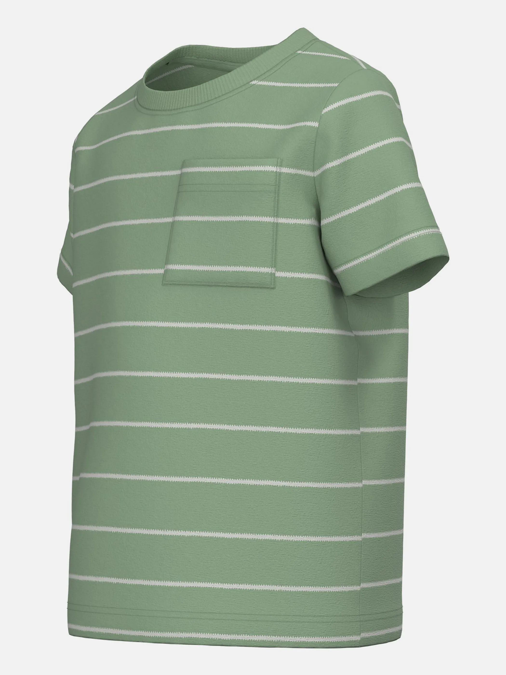 Jungen Shirt mit Streifen und Brusttasche