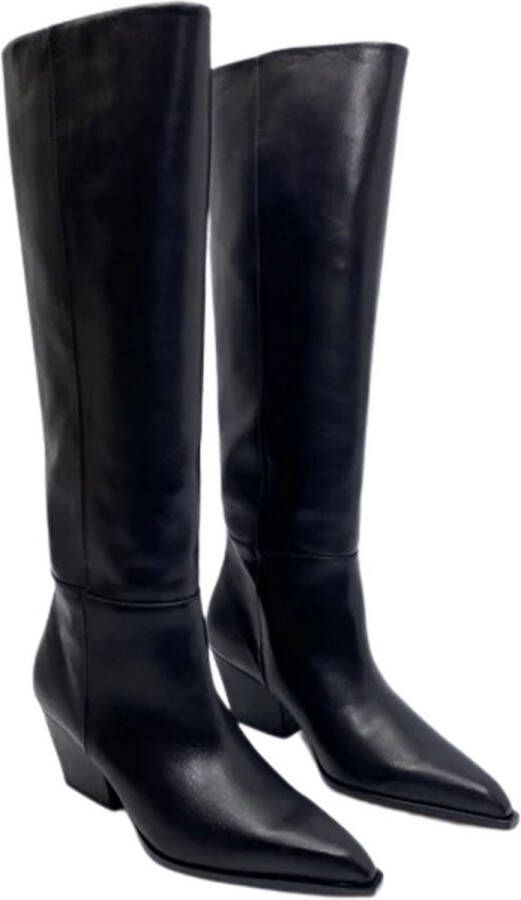 TORAL Hoge Laarzen Dames Dakota Maat: 41 Materiaal: Leer Kleur: Zwart