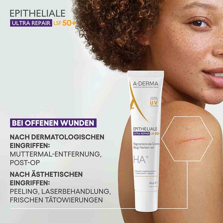 A-Derma Epitheliale Ultra Repair Creme LSF 50 + , 40 ml