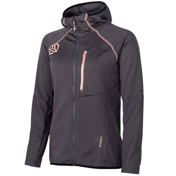 Veste polaire randonnée TERNUA BERLANA 2.0 HOOD JKT W WHALES GREY/GRAPEFRUIT WASHED