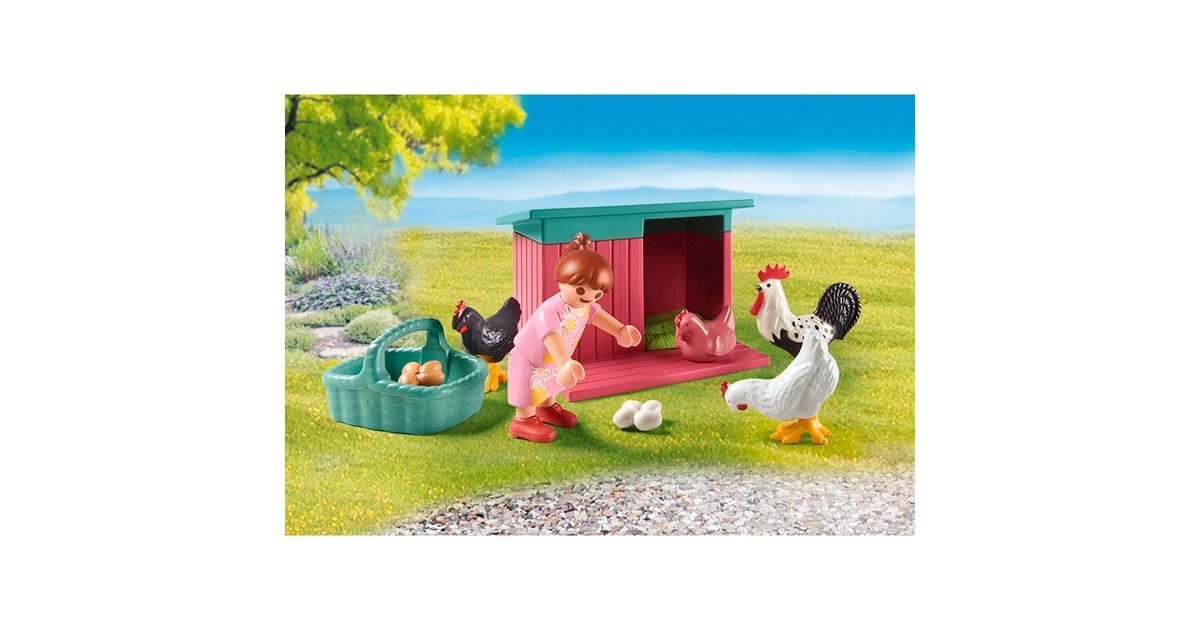 PLAYMOBILmyLife - Kleine kippenboerderij in de tuin van het kleine huis Constructiespeelgoed  (71510)