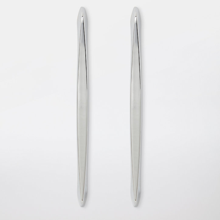 Poignée de meuble de cuisine GoodHome Cilantro Argent L. 21.8 cm, 2 pièces
