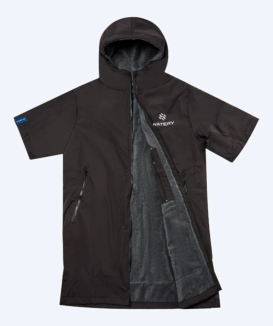 Watery Surf poncho - Waterproof - Sort