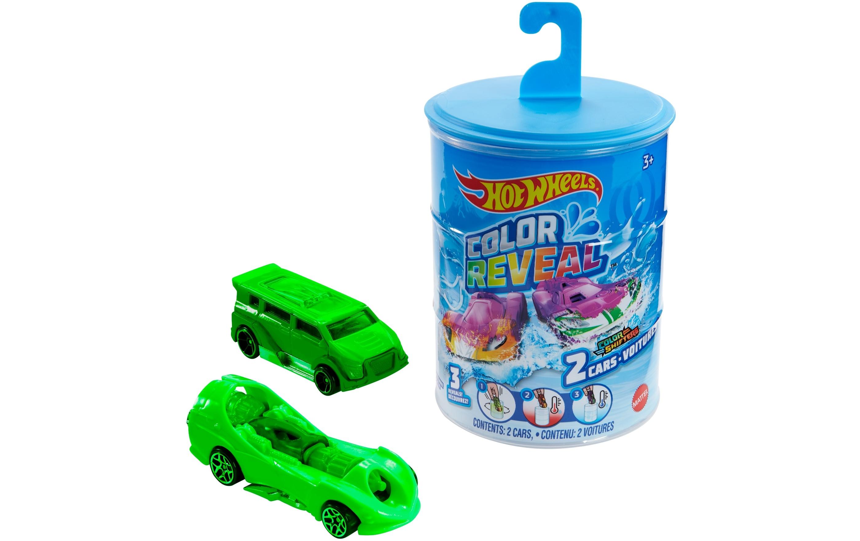 Color Reveal Die-Cast 2er-PackFahrzeuge mit Farbwechsel- und Überraschungseffekt