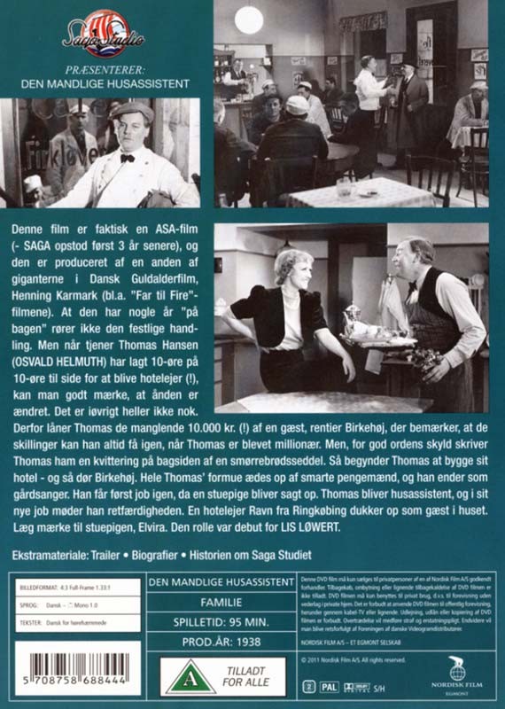 Den mandlige husassistent - DVD