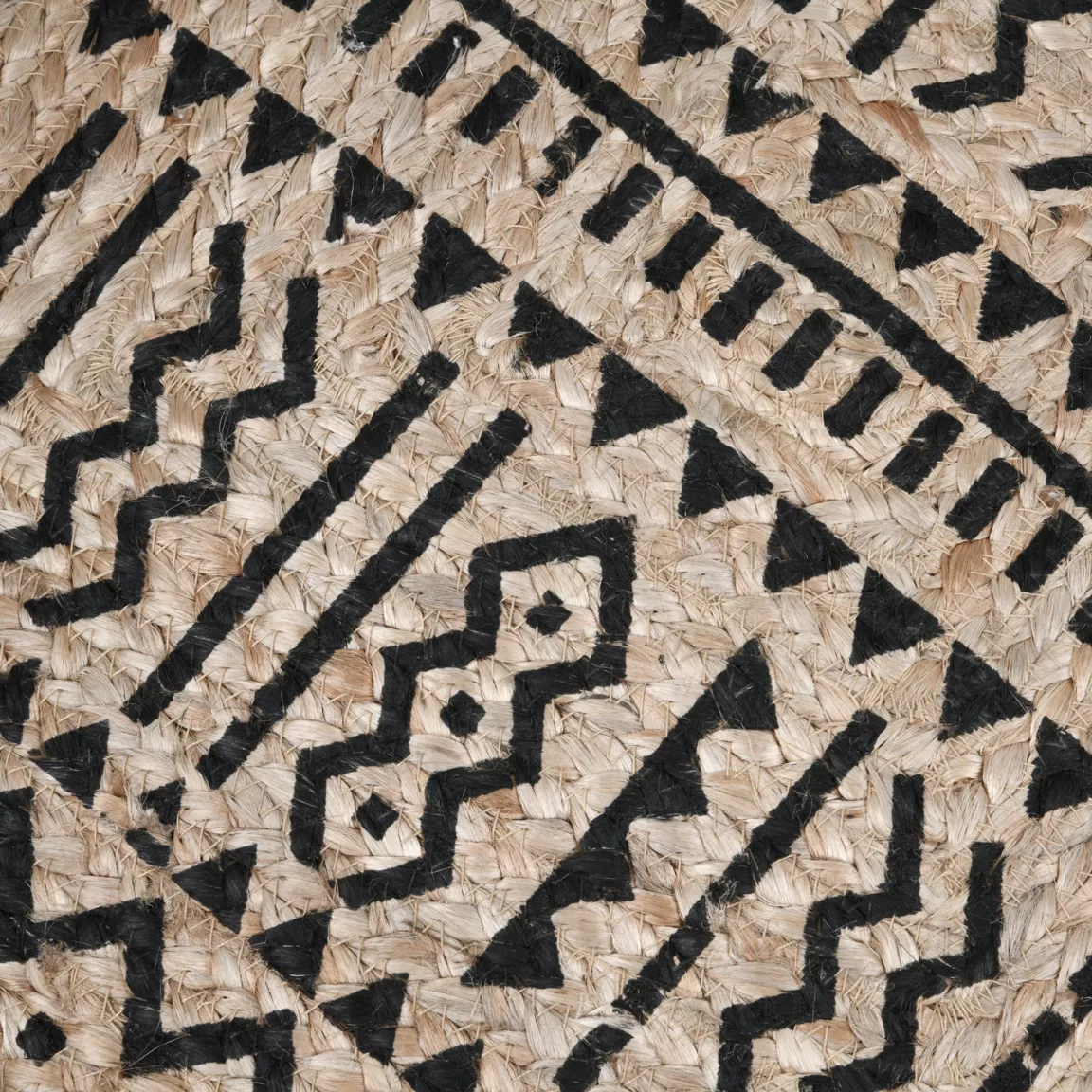 Coussin de sol extérieur jute (60 x H10 cm) Otis Noir