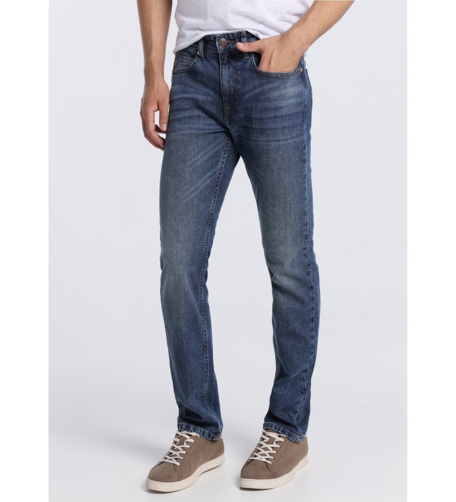 Calça jeans Lois Slim Fit azul escuro