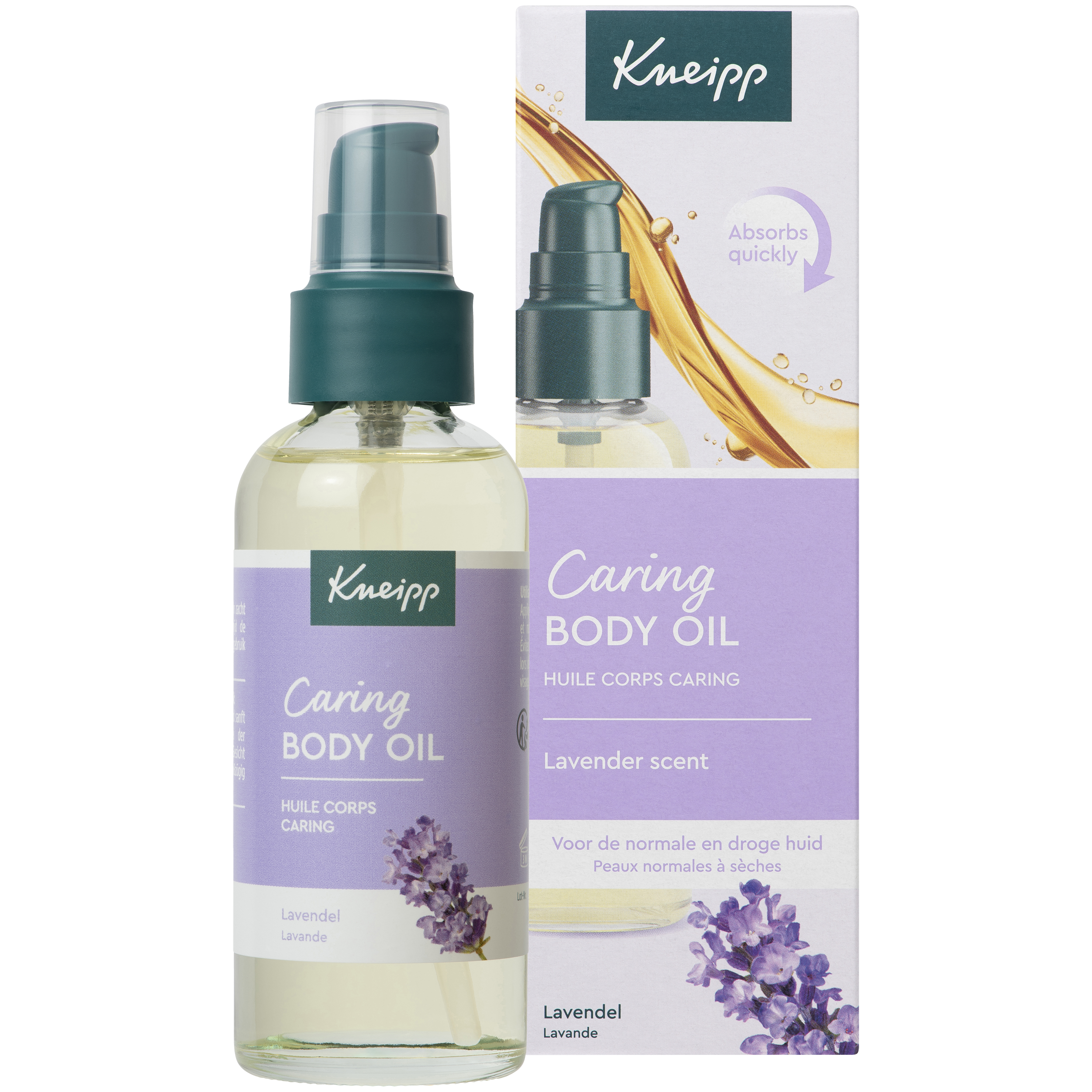 Kneipp Massageolie Relaxing met Pompje (100 ml)