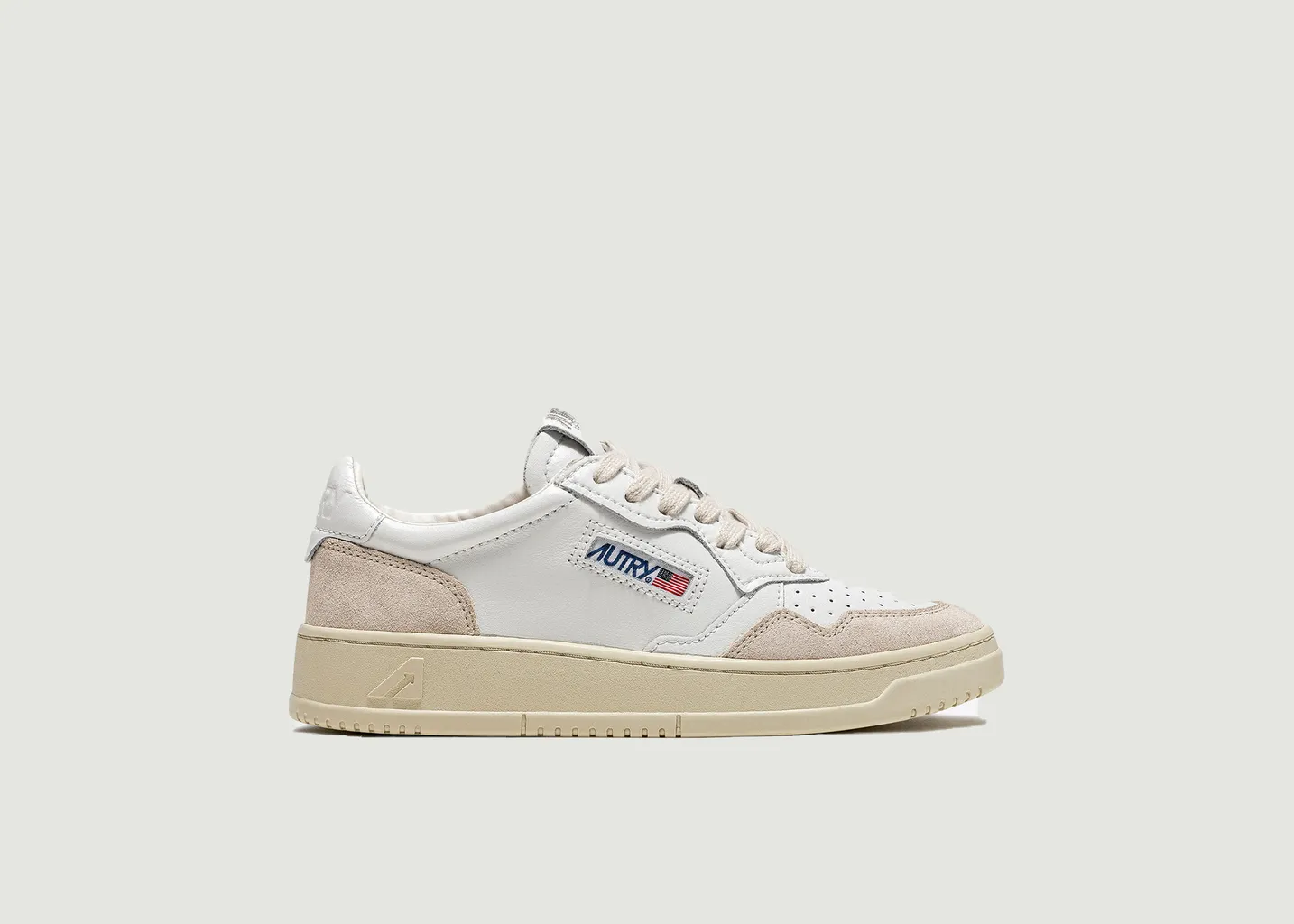 Sneakers Medalist Low en cuir et suede blanc AUTRY