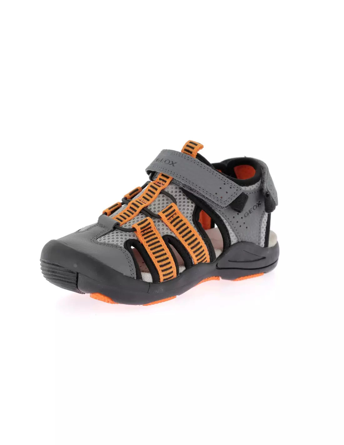 GEOX AIRADYUM - Sandales & nu-pieds GREY/ORANGE