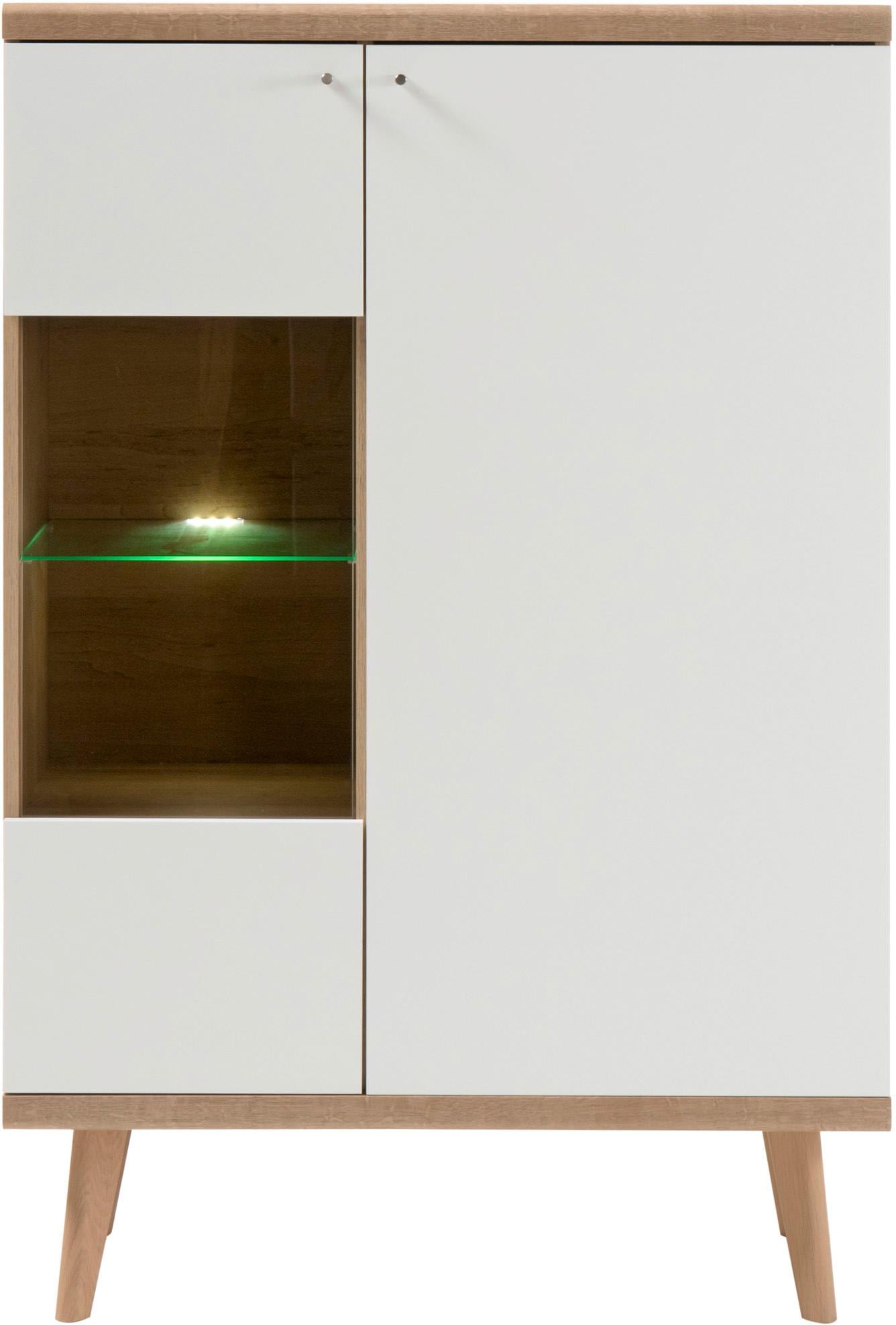 andas Vitrine »Merle« Scandi Design, Höhe 134 cm