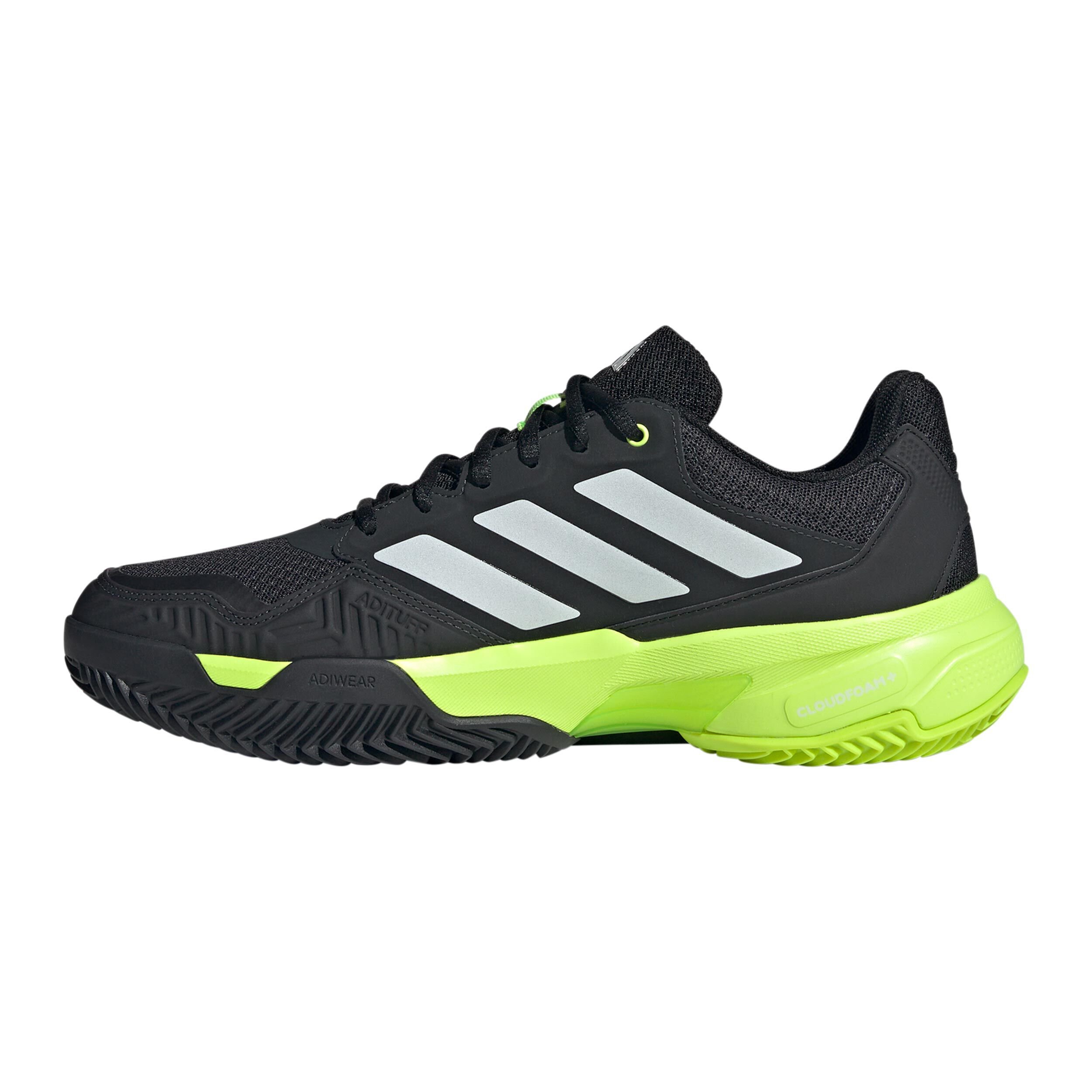 adidas CourtJam Control 3 Chaussure Terre Battue Hommes - Noir , Jaune Lemon