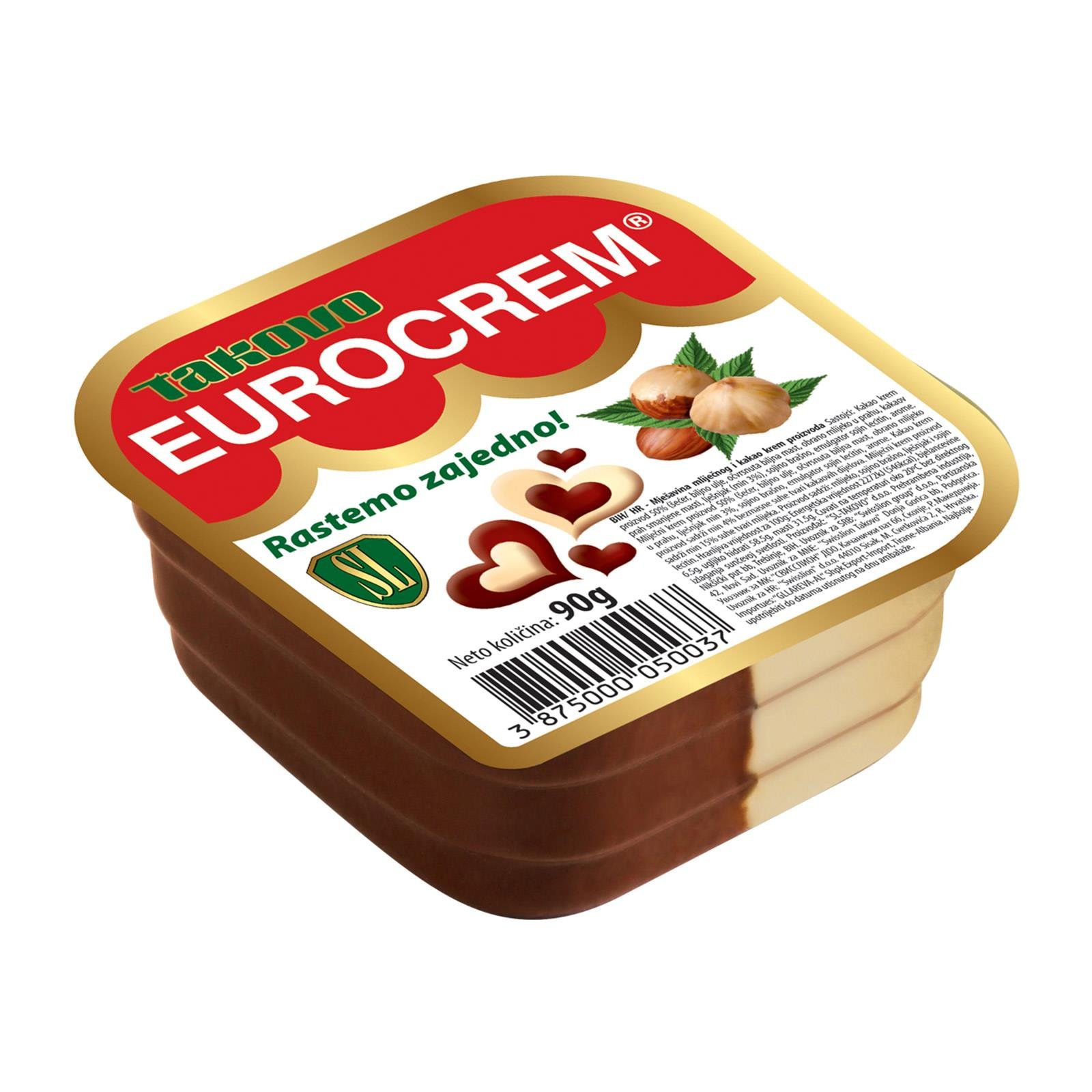 Eurocreme Milch-Haselnuss Brotaufstrich