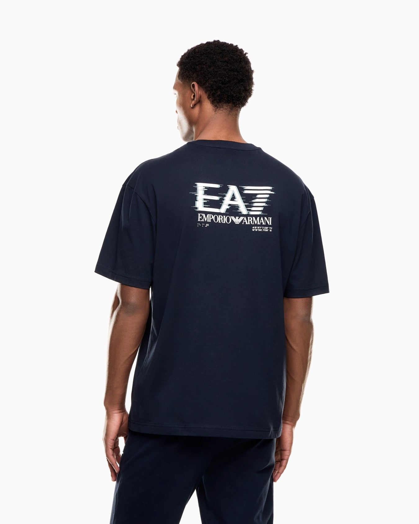 EA7 Emporio Armani 7M001327 T-Shirt Heren Donkerblauw