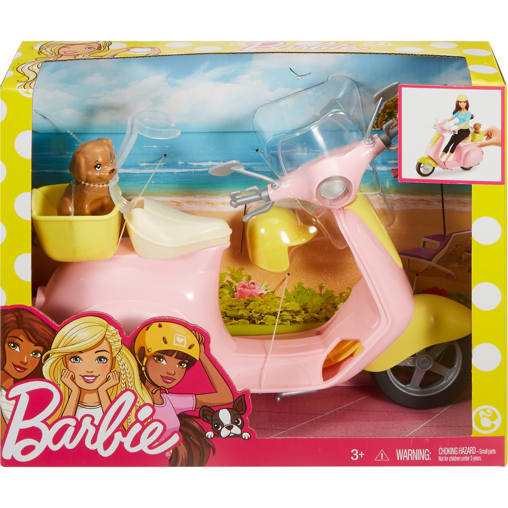 Mattel Puppenzubehör Barbie Motorroller