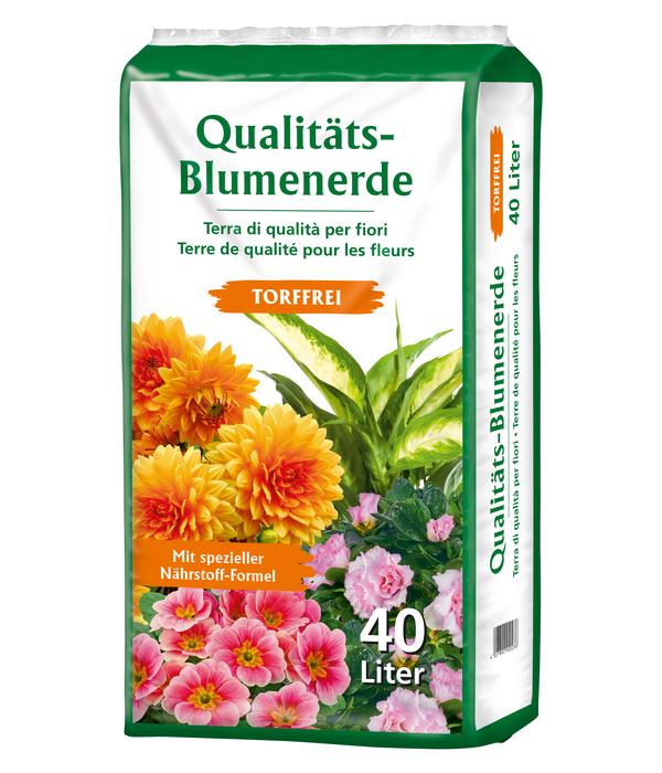 Qualitätsblumenerde, torffrei, 40 l