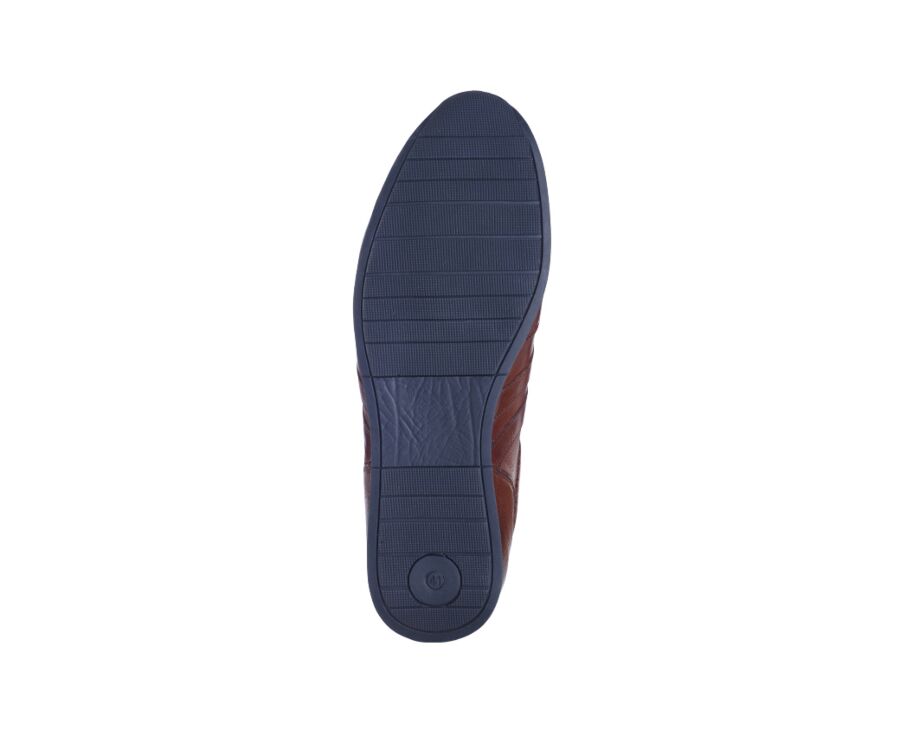 Sneakers homme Chocolat patiné - BOCKARA