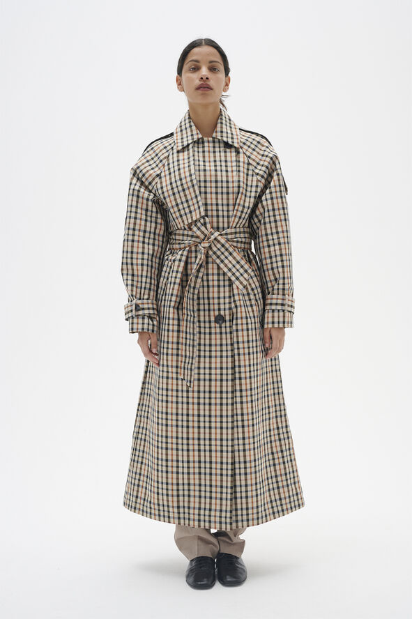 InWear ToiniIW Check Trenchcoat Yarn dyed checks