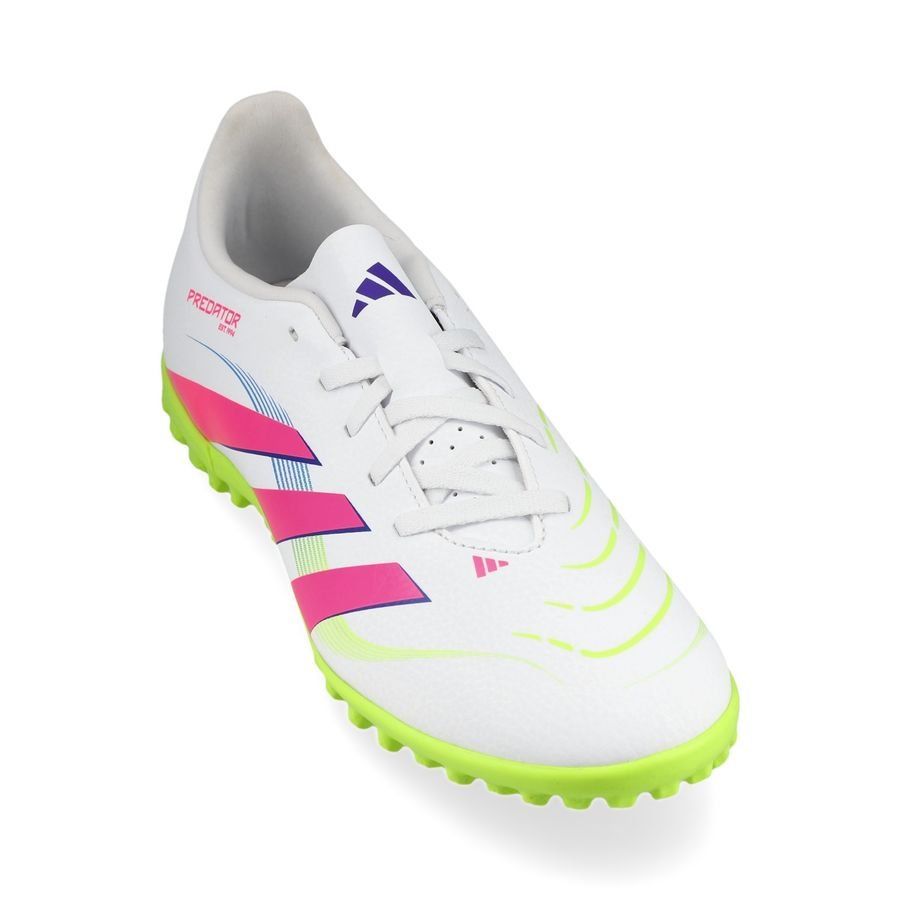 adidas Predator Club TF Celestial Victory - Blanc/Lucid Pink/Lucid Lemon Enfant