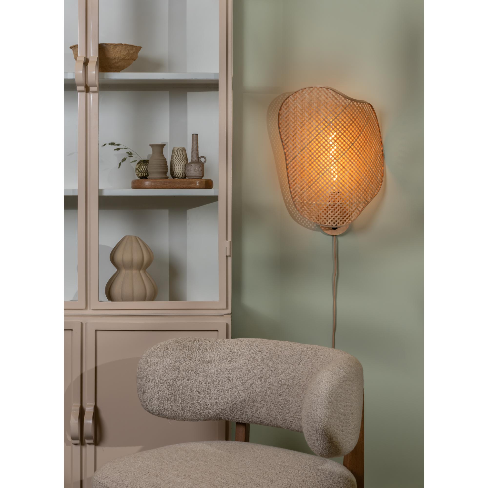 GOOD&MOJO Vloerlamp Java - Naturel - Ã23cm