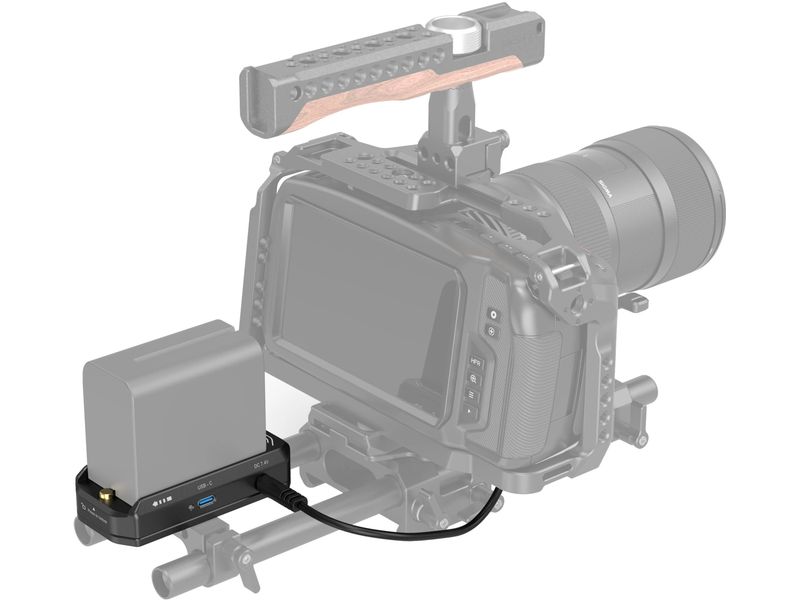 Smallrig Digitalkamera-Akku NP-F Akku-Adapter-Montageplatte Montageplatten-Kit für Canon EOS R5 / R5C und BMPCC 4K / 6K
