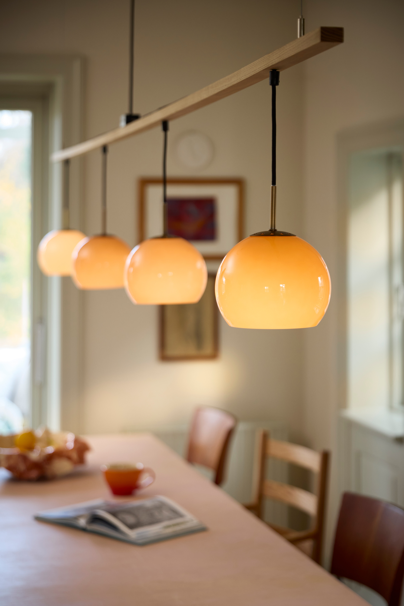 Hanglamp Ball Glass Ø18 cm opal white