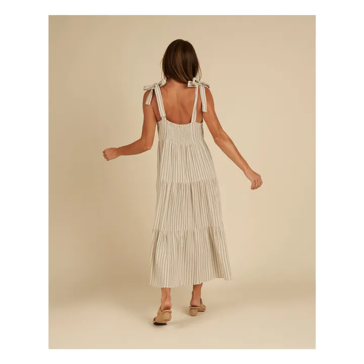 Rylee + Cru Robe Longue Rayée Harbor - Collection Femme | Bleu