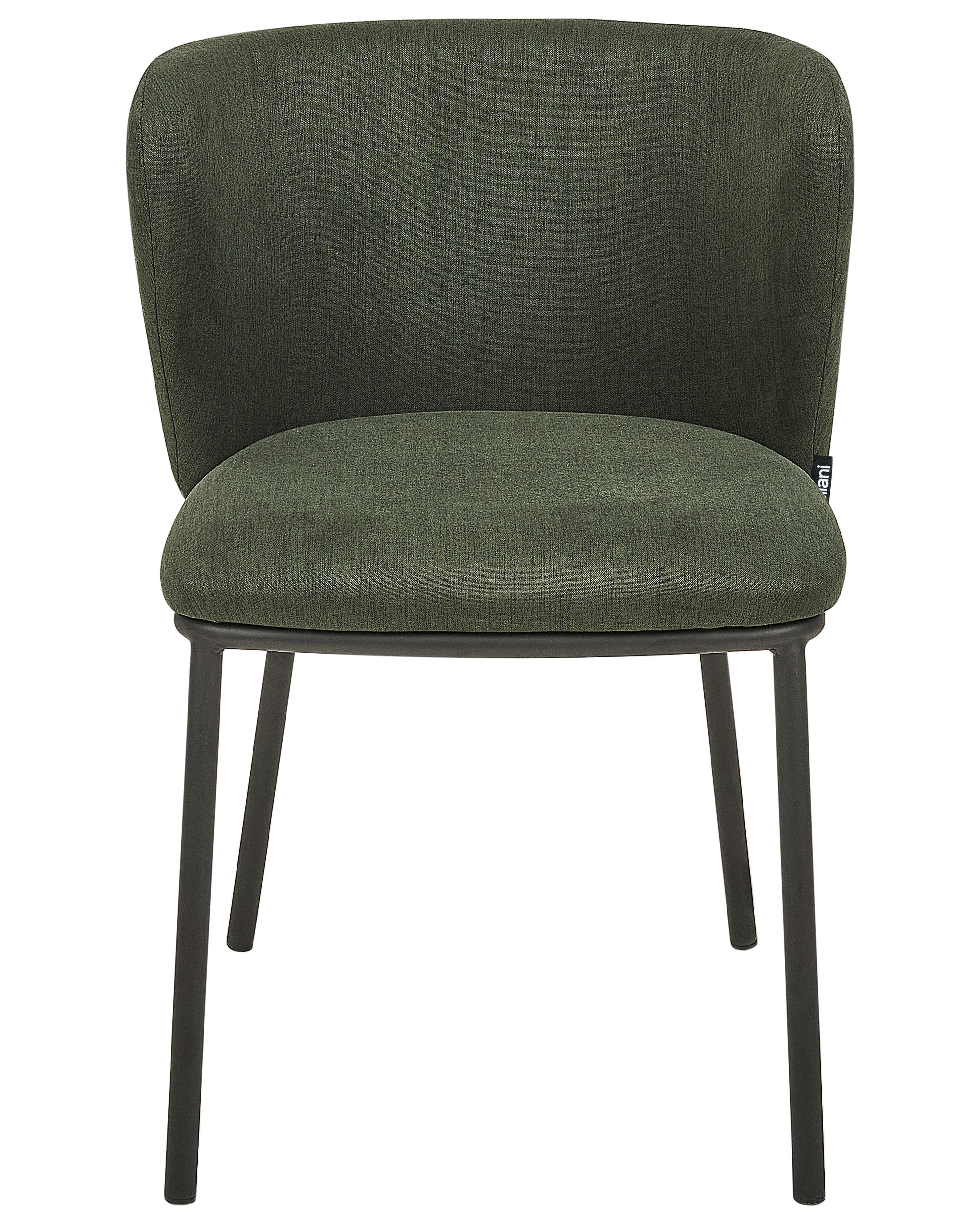 Set van 2 eetkamerstoelen MINA Donkergroen