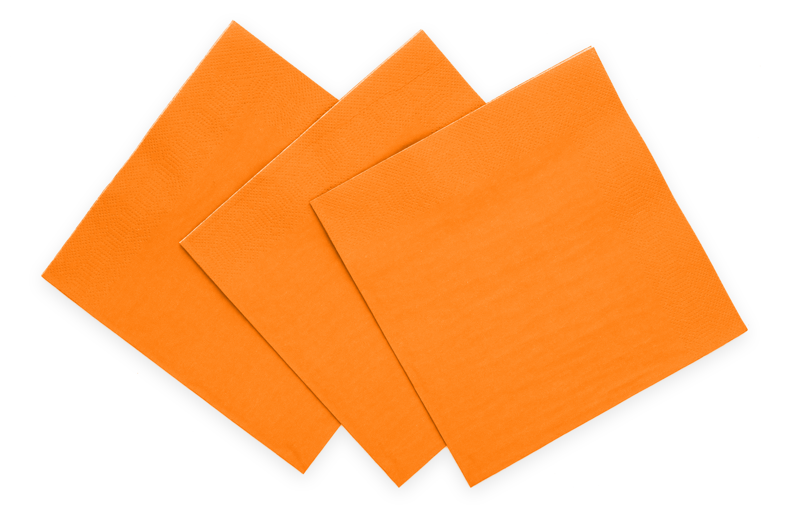 Oranje Servetten 3 Laags 33cm 20st