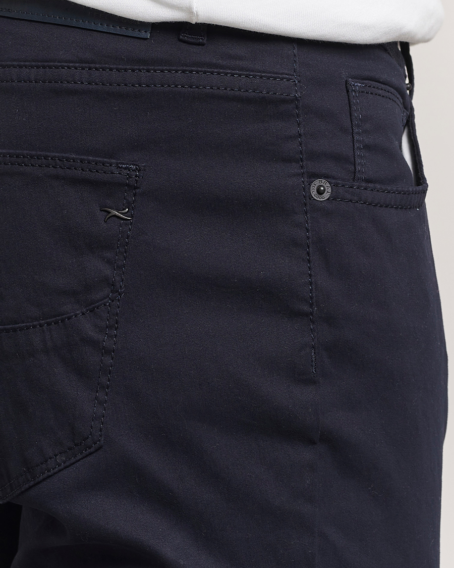 Brax Cadiz Cotton Satin 5-Pocket Pants Perma Blue