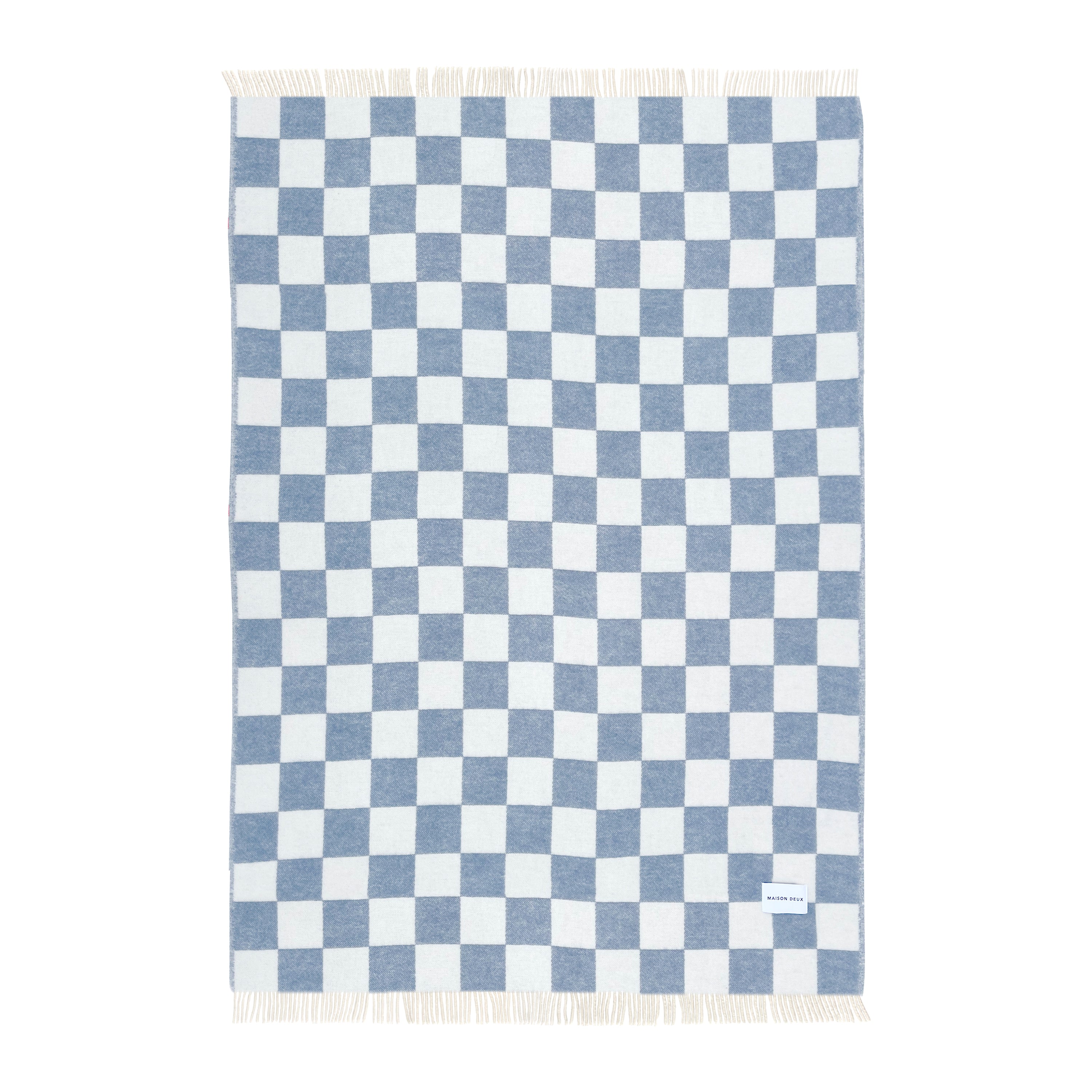 Maison Deux Checkerboard Plaid - Denim / Wit