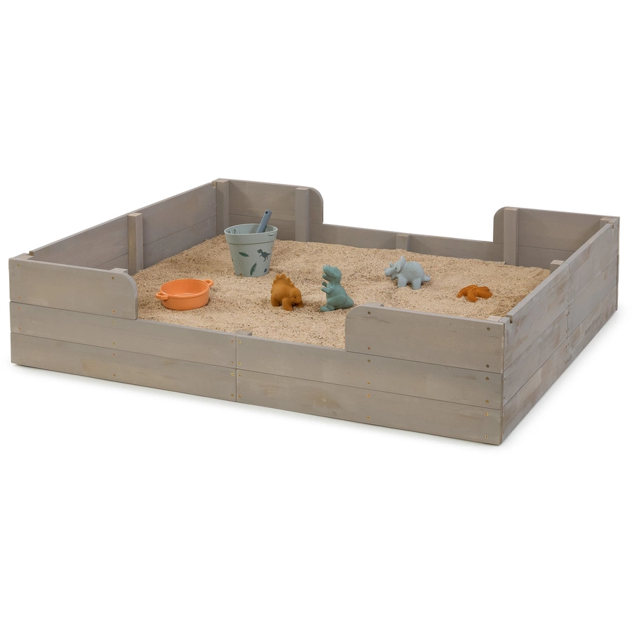 MUDDY BUDDY® Sandkasten mit Zelt Dino Lover, warmgrau