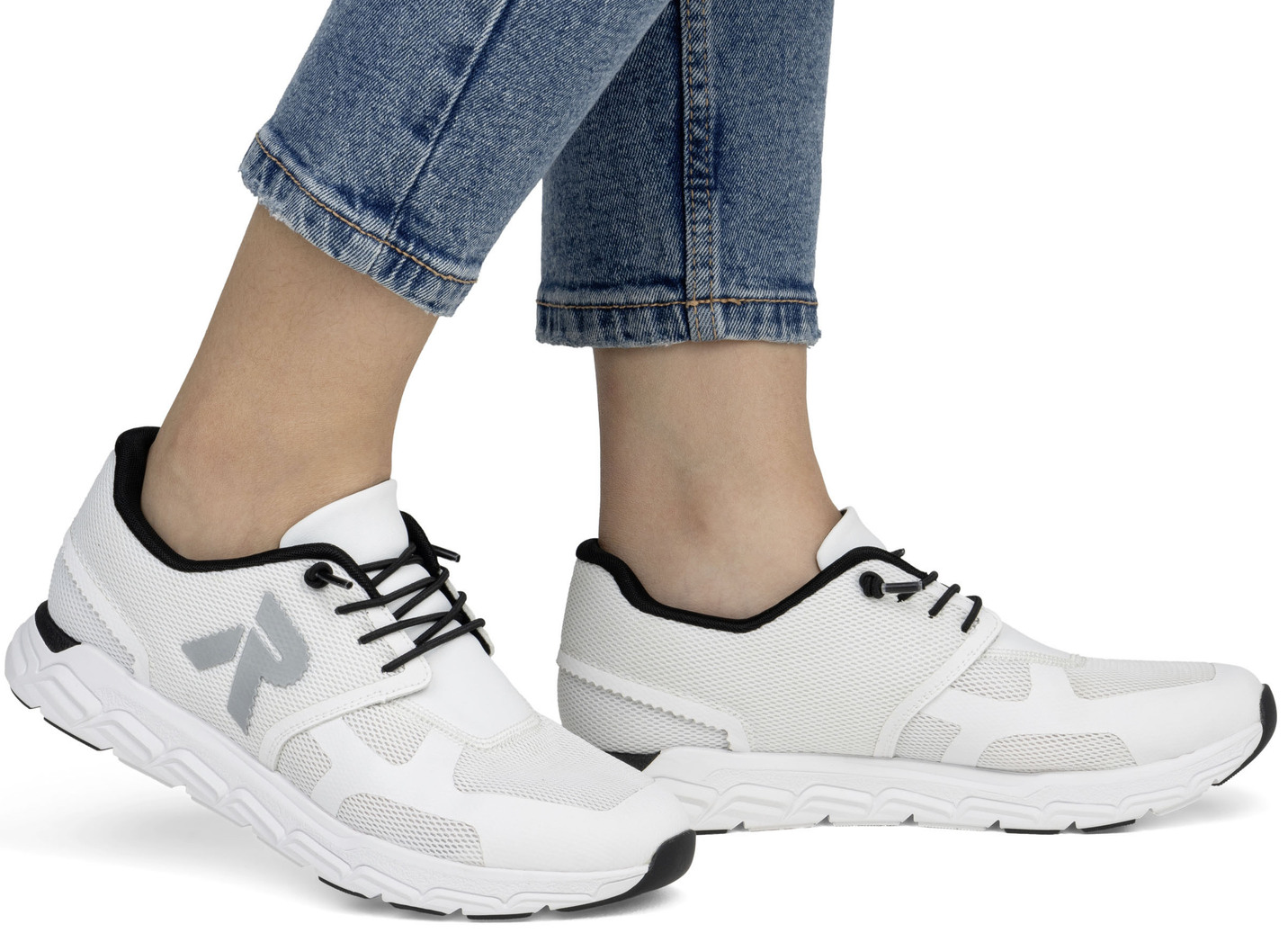 Rieker Sneaker aus teilweise beschichtetem Meshmaterial