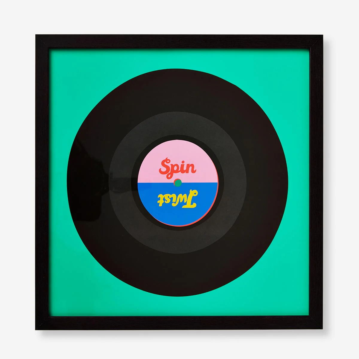 Sort ramme til LP-cover