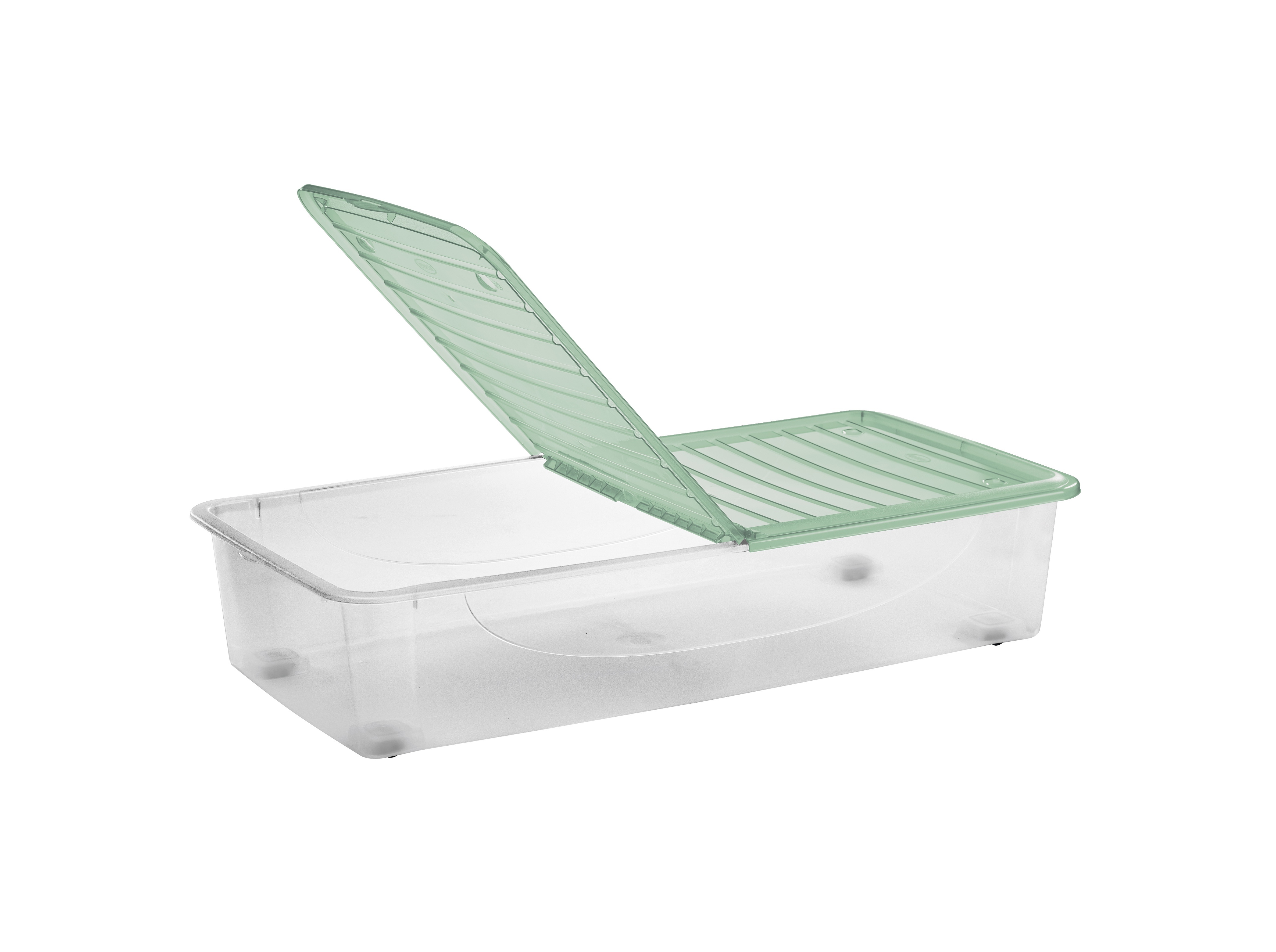 CAIXA PARA ARRUMAÇÃO ACTUEL COM TAMPA E RODAS 50L 79X17.3X59CM