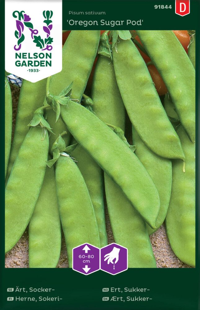 GRØNNSAKSFRØ NELSON GARDEN SUKKERERT OREGON SUGAR POD