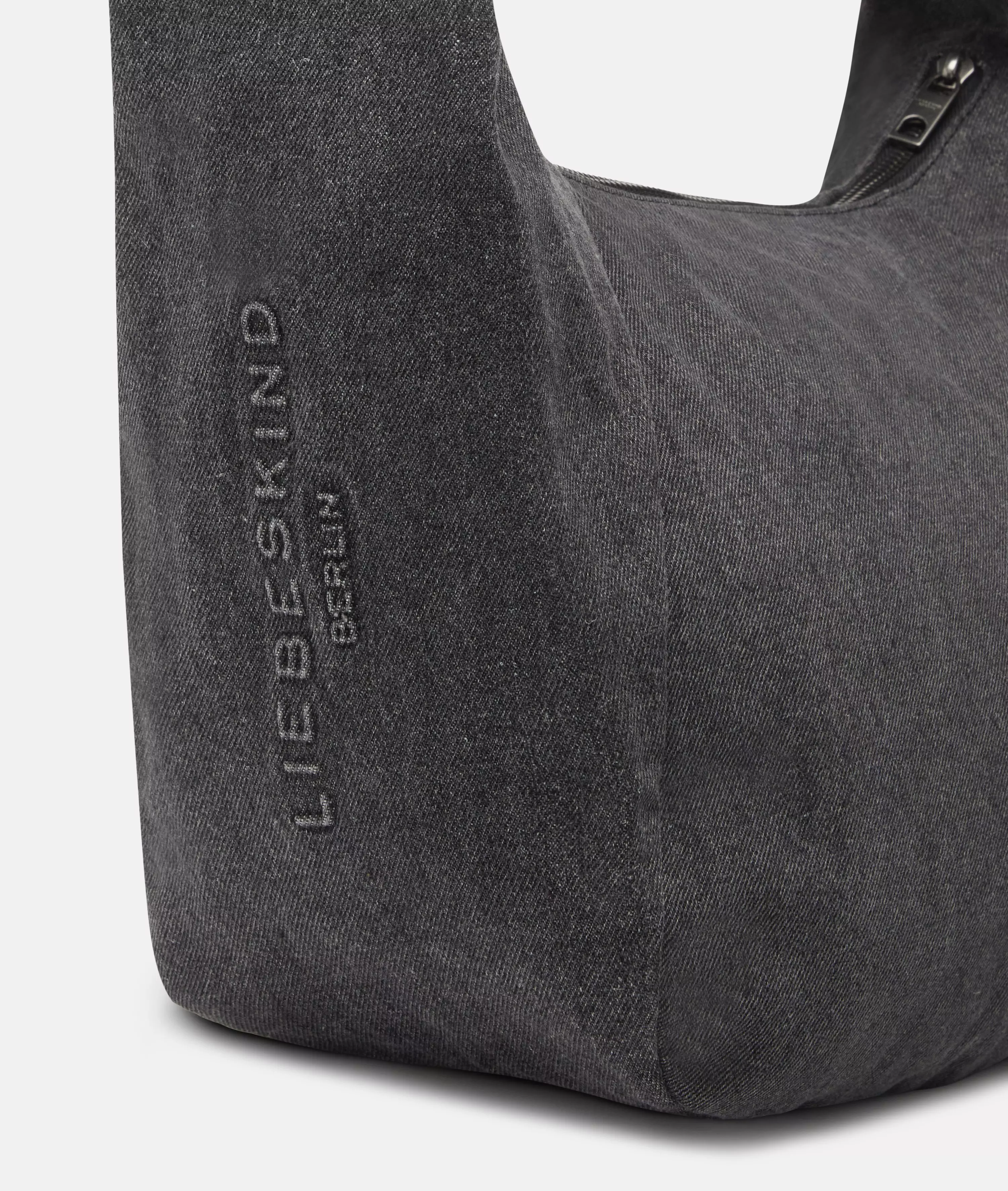 Denim Farrah Hobo M Spacious denim hobo bag