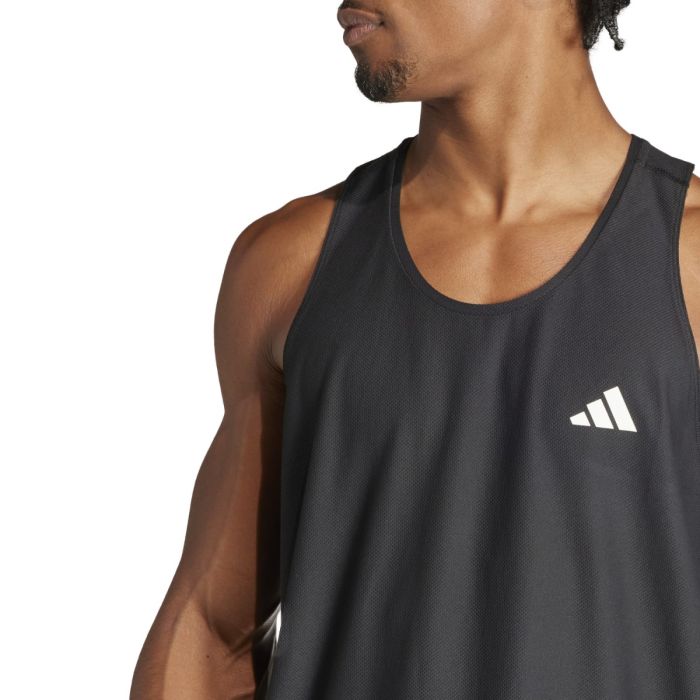 adidas Herre Singletter Own The Run Tank Sort