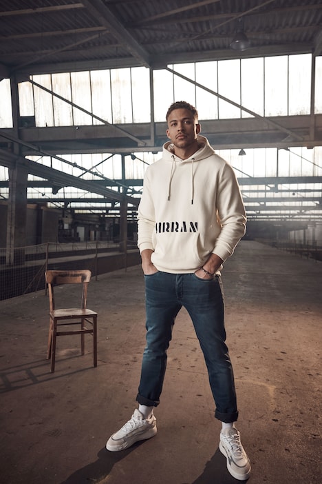 STHUGE Hoodie, Kapuze, Rückenprint, Langarm, bis 8 XL