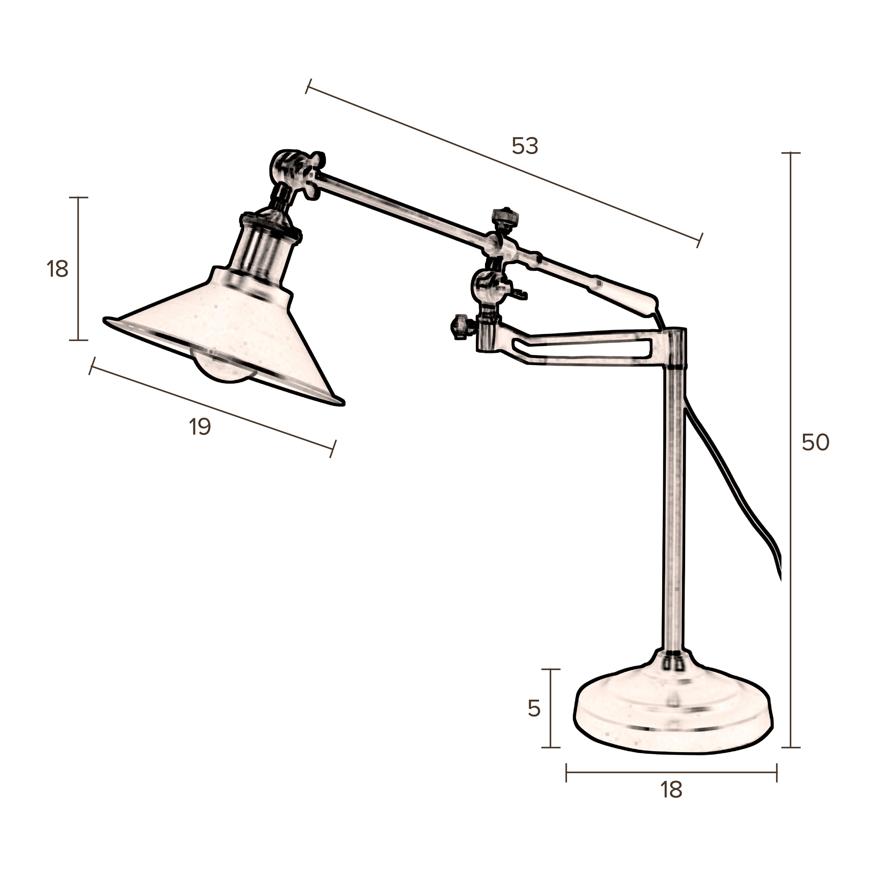 Dutchbone Penelope Bureaulamp