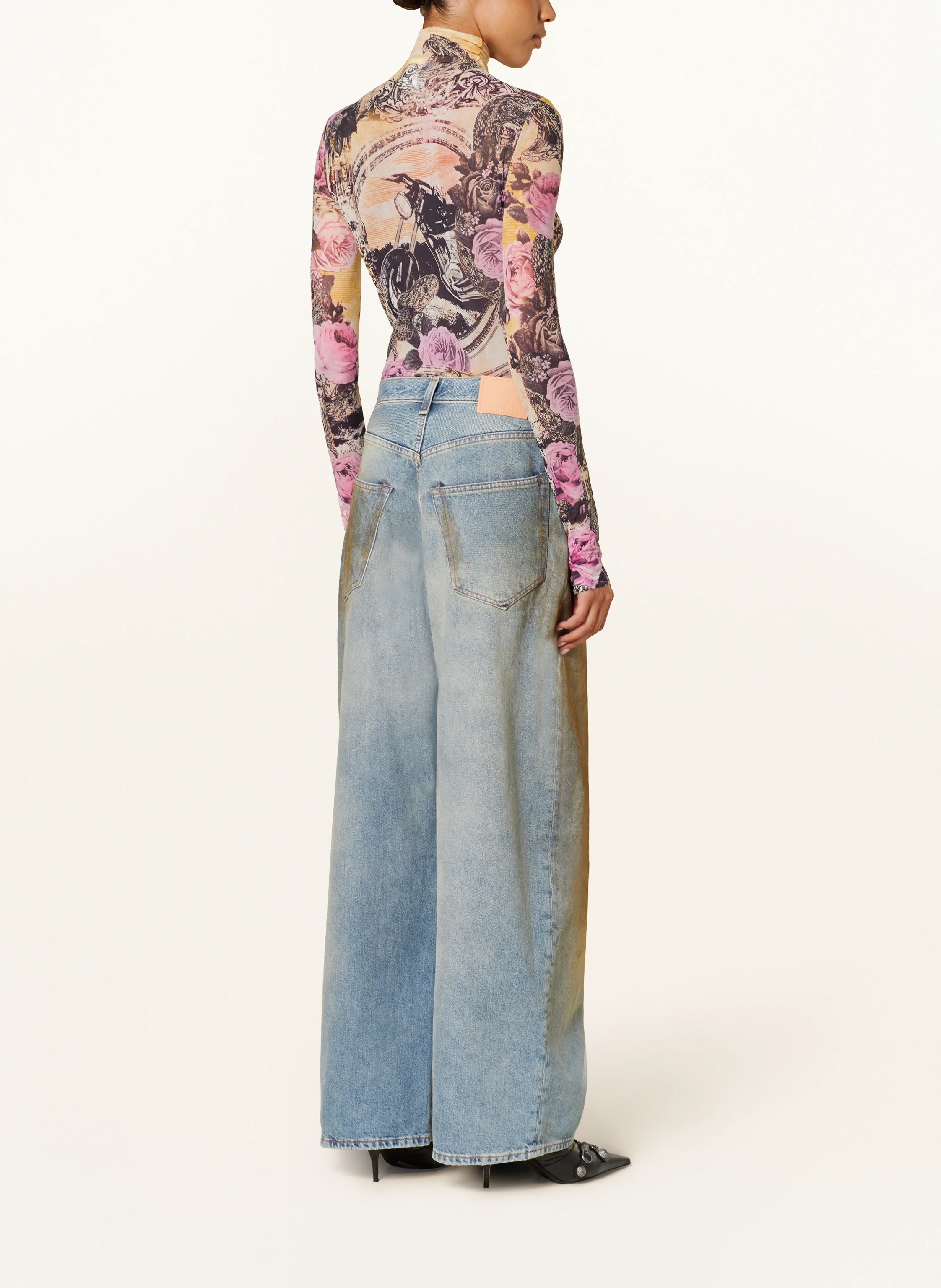 Acne Studios Rollkragenshirt aus Mesh