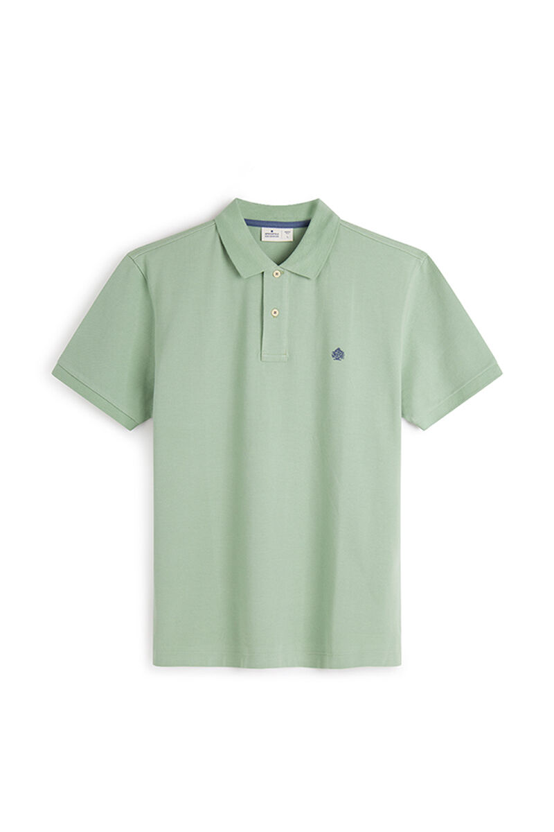 Camisa polo básica em piqué - verde